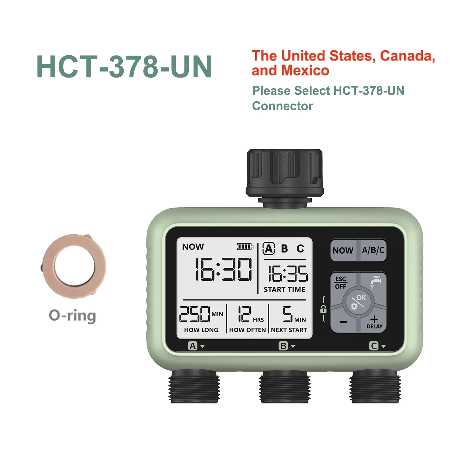 

Eshico HCT-378 Garden Smart Тройной таймер полива
