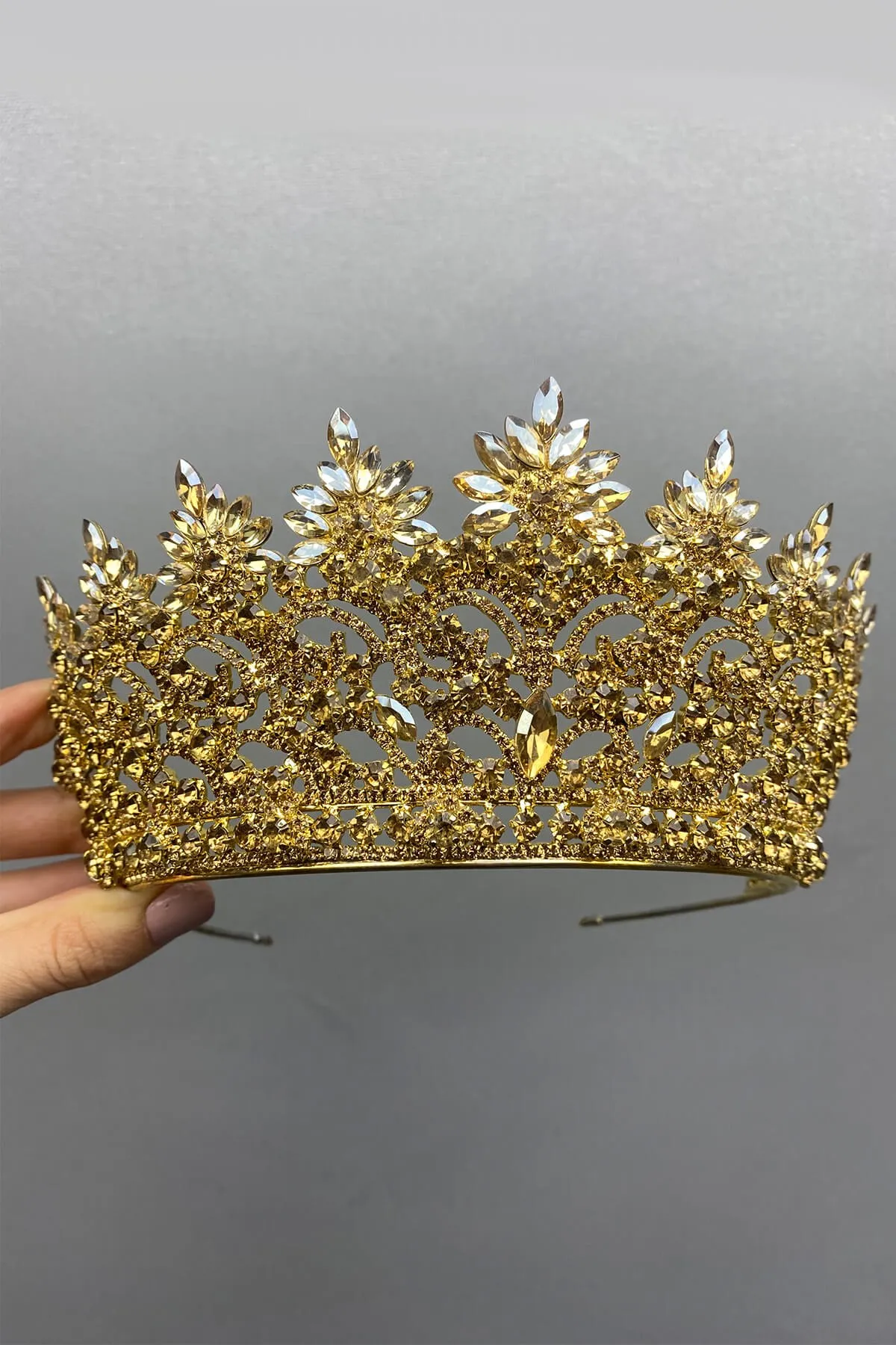 

Honey Color Angelina Bridal Henna Crown