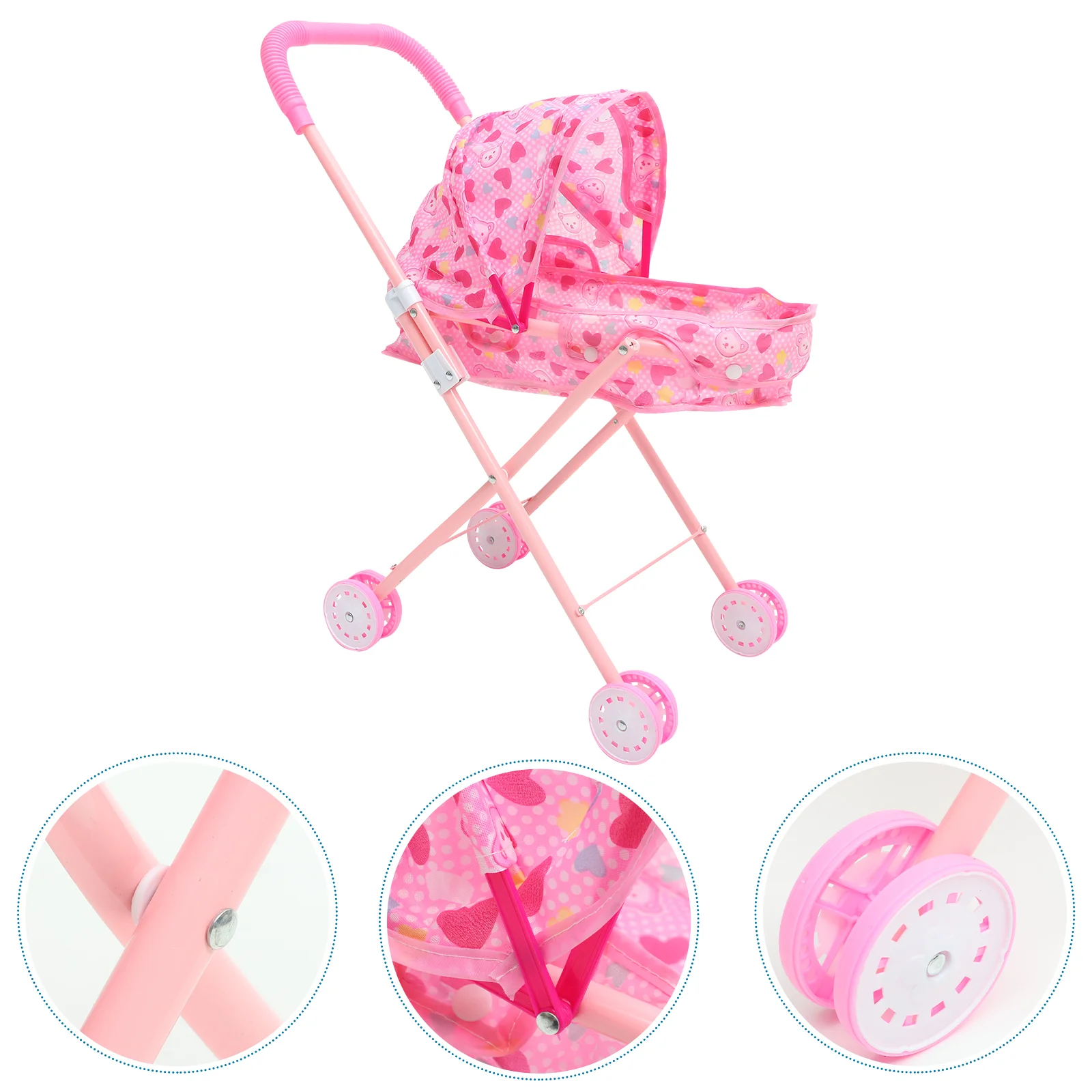 

Girls Small Plaything Stroller Toy Simulated Small Stroller Toy Accessory
