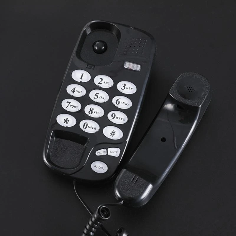 Фото G6DC KXT-580 Big Buttong Sdered Телефон Телефон стационарный телефон с вызовом световой паузы поддержка настенного крепления или №5