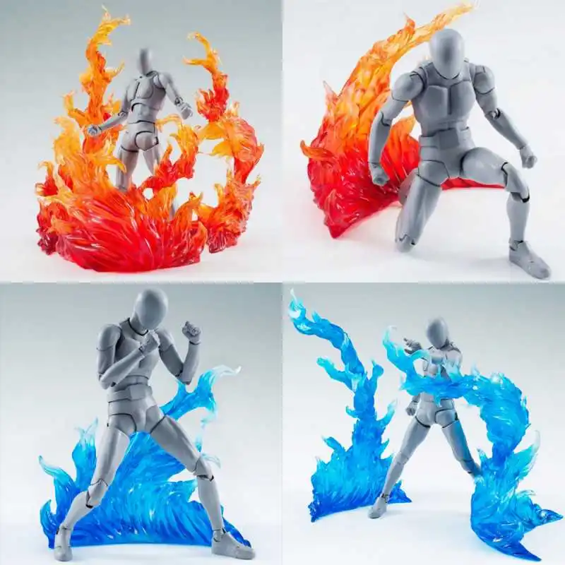 Фото Фигурка Soul Effect Impact Fire Special Effects Blue Flame Model, пластиковая, для сборки HG/RG SD, для анимации/сценических выступлений, игрушка-подарок