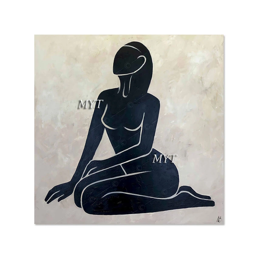 Абстрактная картина маслом с сексуальной фигурой новый дизайн украшение отеля