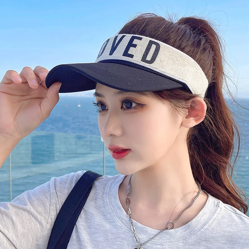Женская летняя Солнцезащитная шляпа с широкими полями и надписью