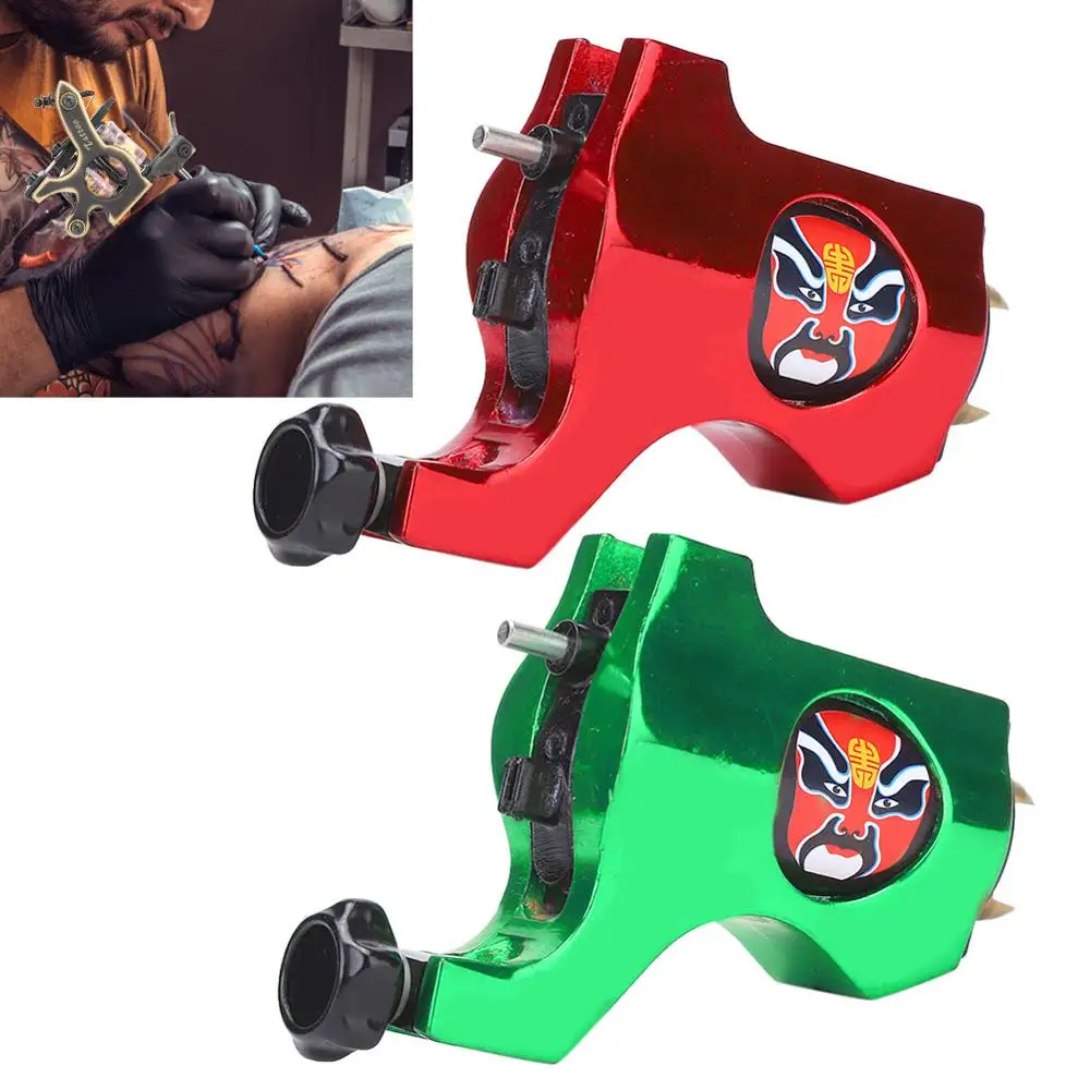 

Peking Opera Mask Rotary Tattoo Machine Strong Motor Gun Liner Shader Coloring Fashion Tattoo Gun Hook Interface Bishop Style