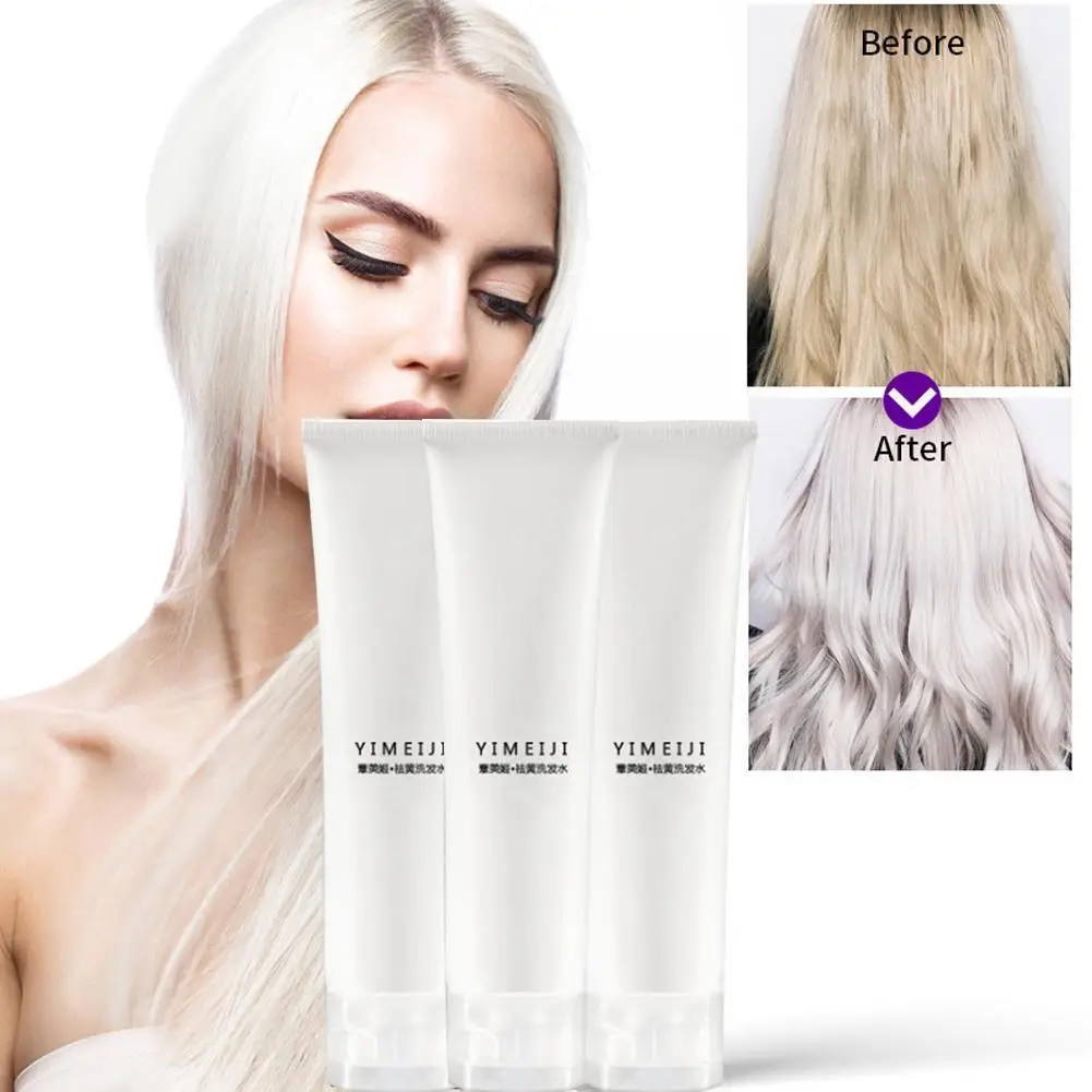 

Blond Purple Toning Hair Shampoo Remove Yellow Toner Highlighted Blonde Bleached To Dye Shampoo Bleached 100ml Ash Gray Sil D1R8