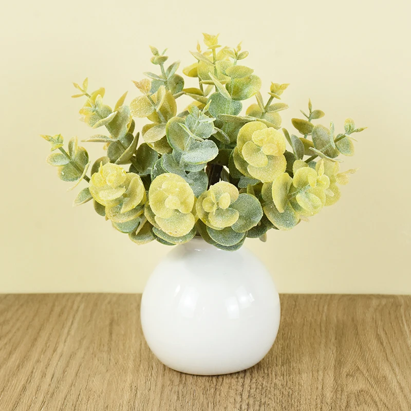 Искусственные Листья Эвкалипта Стебли Ветки Для Фотографии Зеленый Декор