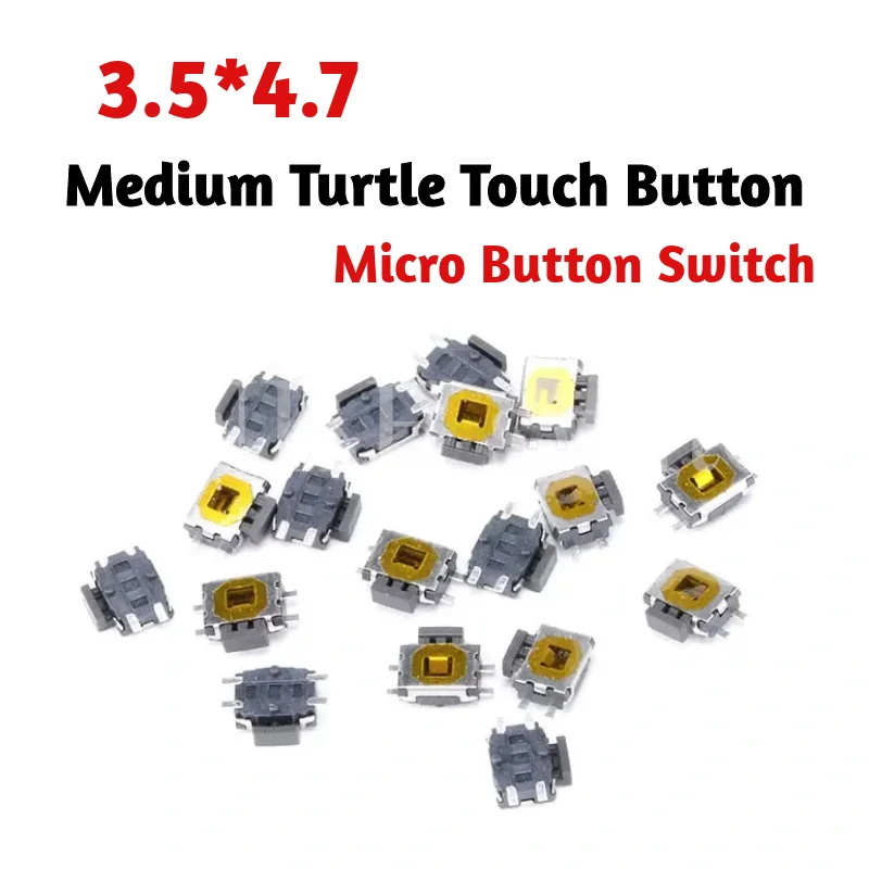 50 шт./лот 3 5*4 7 TS-015A средняя сенсорная кнопка черепахи микропереключатель ВКЛ/ВЫКЛ