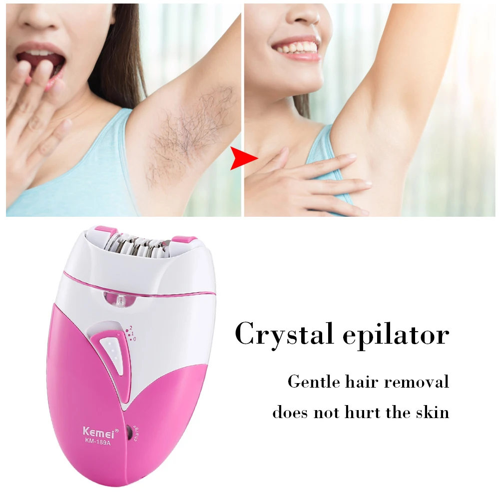 

USB Painless Epilator Ladies Shaver Women Bikini Armpit Body Leg Security Hair Removal Trimmer Electric Epilator Machine