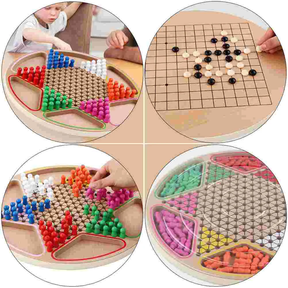 Коробка шашки нарды детская настольная игра деревянная игрушка Gobang