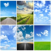 natural scenery photography background blue sky and white clouds meadow travel photo backdrops studio props 22330 tkyd 11