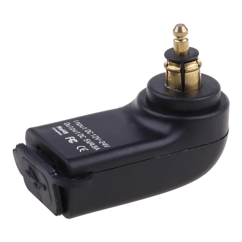 

For BMW Din Hella Plug Black DUAL-USB 4.8A Motorcycle Fast Charger Adapter Black Motorcycles Accessories High Quality Charger