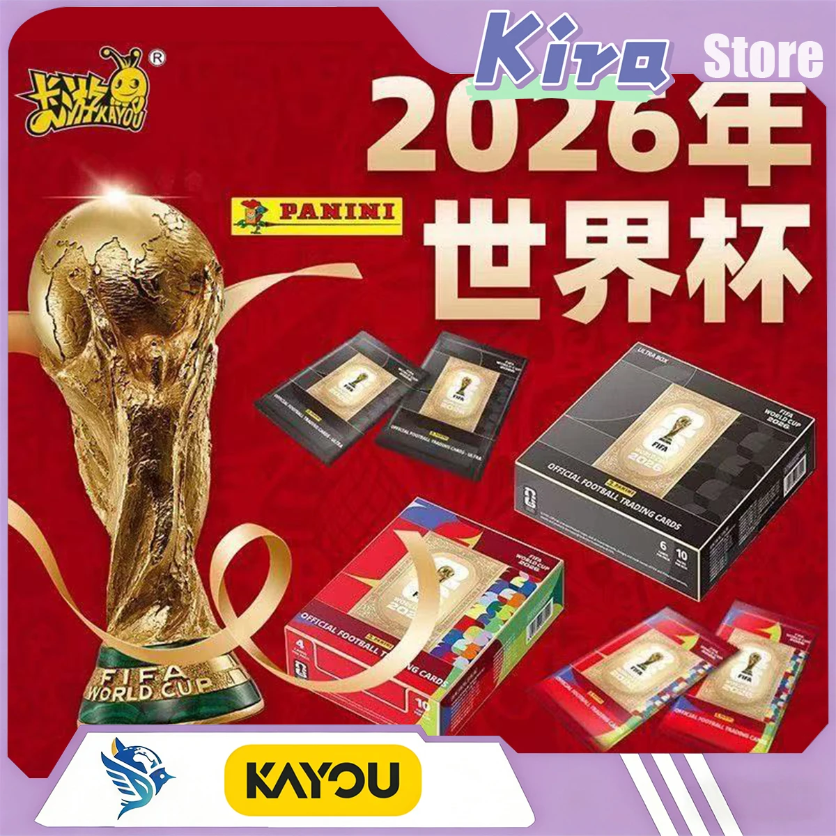 Фото Коллекционные карточки KAYOU Panini к Чемпионату мира по футболу FIFA 2026: Памятные спортивные карточки с суперзвездами Чемпионата мира №1
