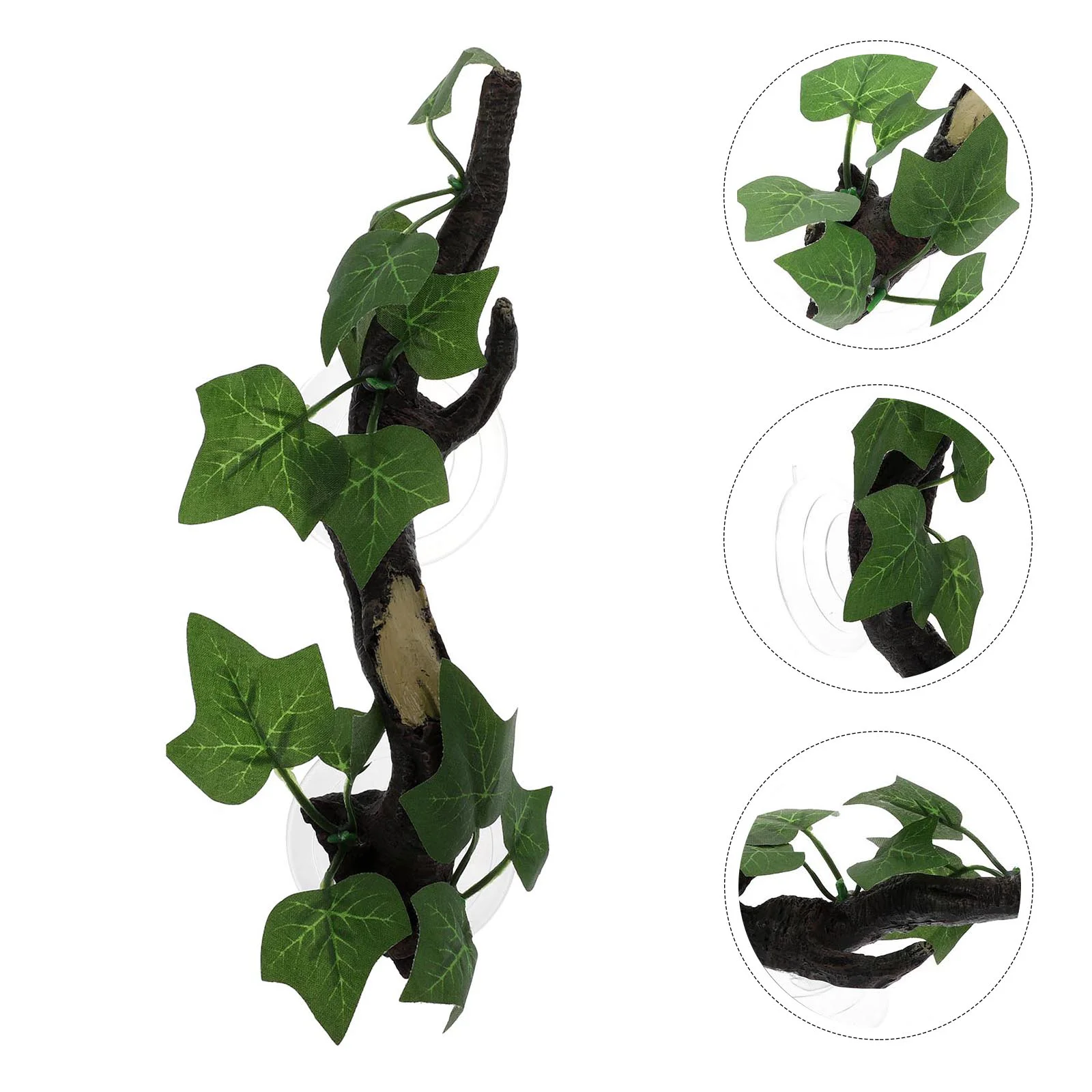 

Reptile Aquarium Tank Decor Root Tabs Turtle Branch Vines Cup Terrarium Suction Tree Supply Cave Landscape Ornament Decoration