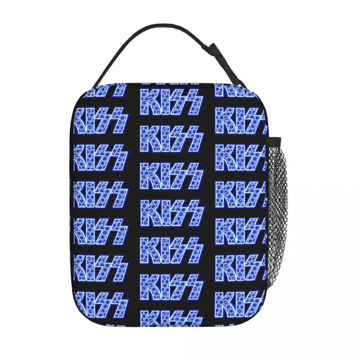 Сумка для обеда Kiss Band с синим логотипом губ офисная коробка завтрака детей модные
