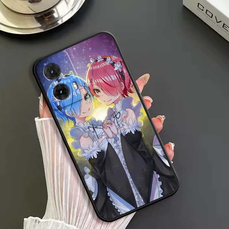 Фото Черный чехол для телефона R-Re Z-ZEROS с аниме-дизайном для Motorola G85 Edge 50 G24 G35 G14 G04 40 G72 G34 G G54 G13 G32 5G №2
