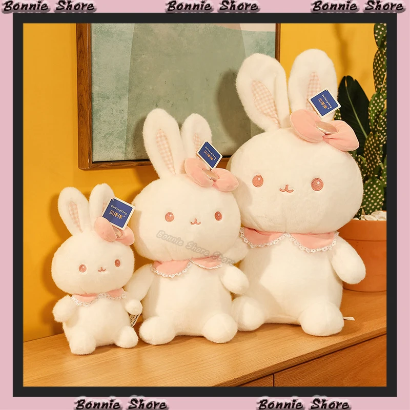 

Rabbits Pillow Kawaii Soft Plush Stuffed Toys Animal Baby Companion Dolls Collectible Room Decoration Doll For Kids Girls Gifts