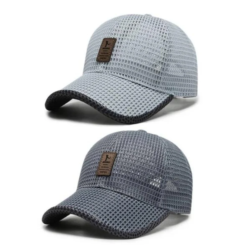 

Breathable Mesh Baseball Cap for Men Summer Visor Sun Hat Quick Drying Cap Outdoor Sport Sunscreen Cap for Golf Fishing Anti UV