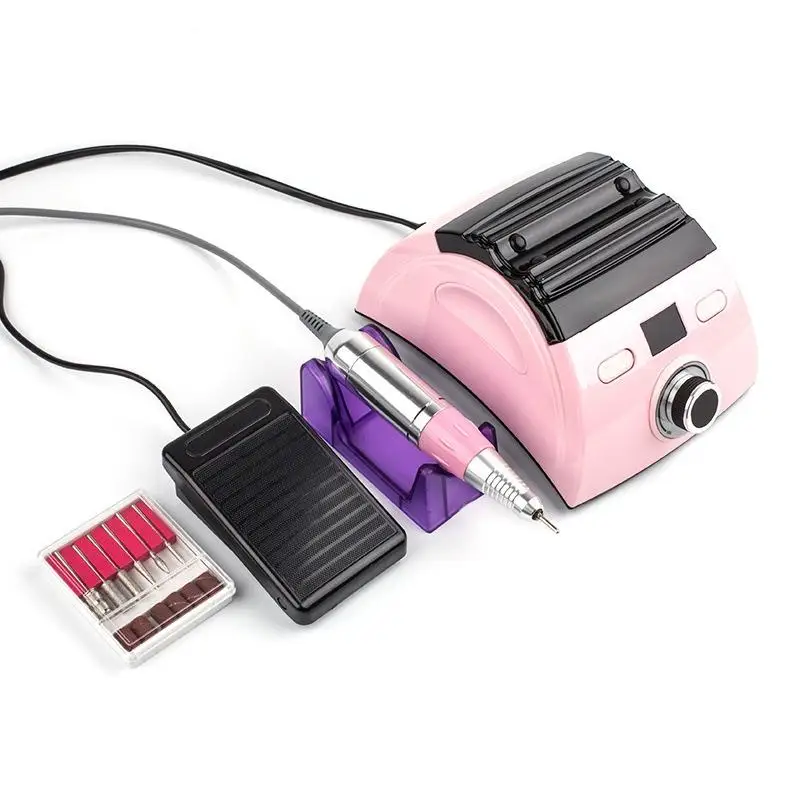 Professional Electric Nail Drill Lathe 30000Rpm Led Display Manicure Machine with Replacement Nail Drill Nail Art Equipment Tool