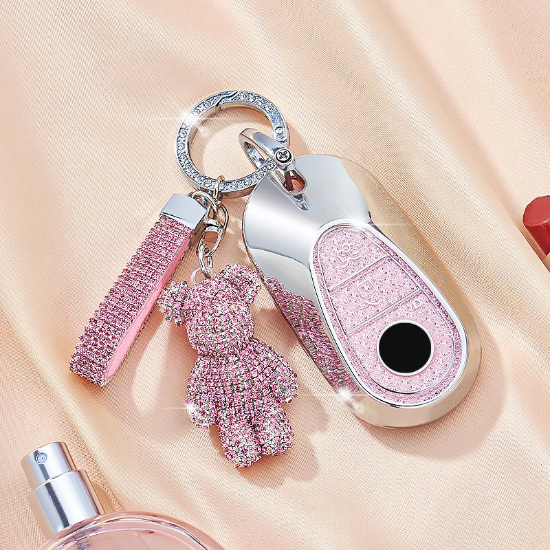 

Кристально-розовый ТПУ для Mercedes Benz 2022 C S Class W206 W223 S350 C260 C300 S400 S450 S500 Автомобильный чехол для ключей Брелок