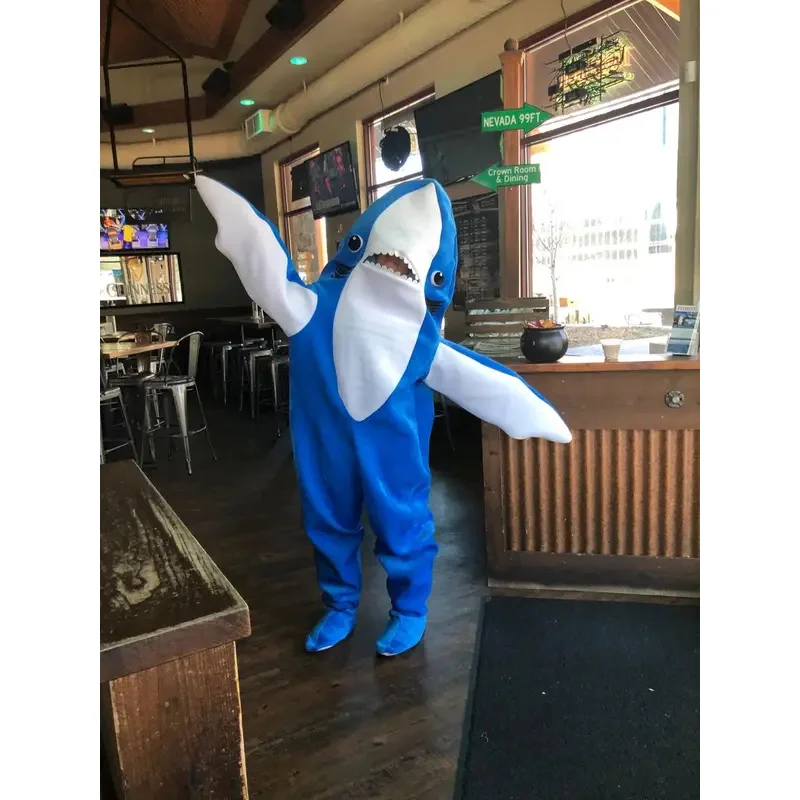 Детский семейный костюм акулы косплей Толстовка для взрослых на Хэллоуин