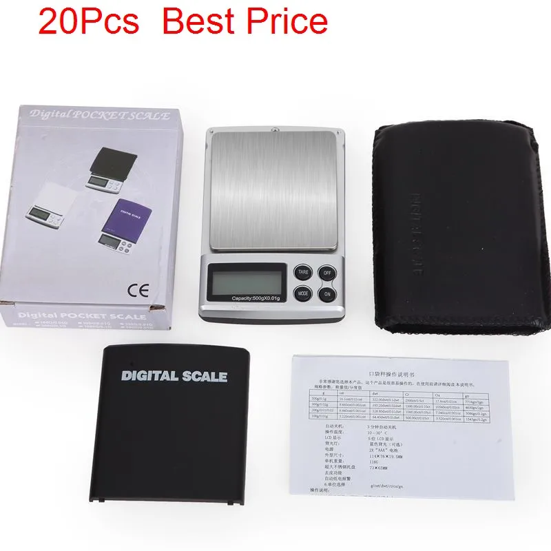 

Электронные весы с ЖК-дисплеем, 500 г/0,01 г, 20 шт./лот