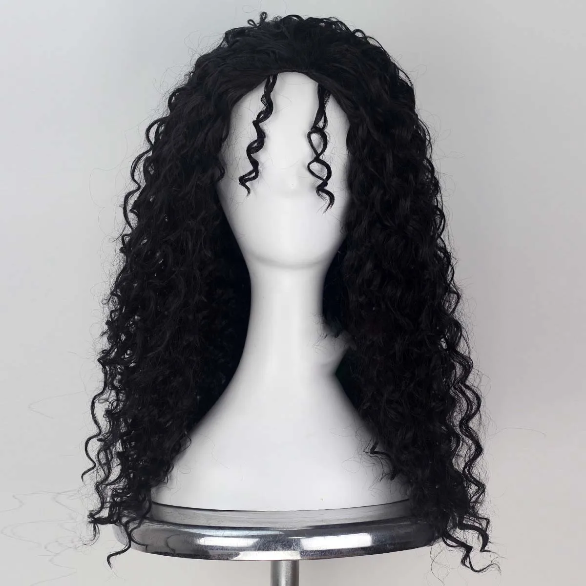 Женский вьющийся афро-черный синтетический парик Мать Готель Хэллоуин Косплей