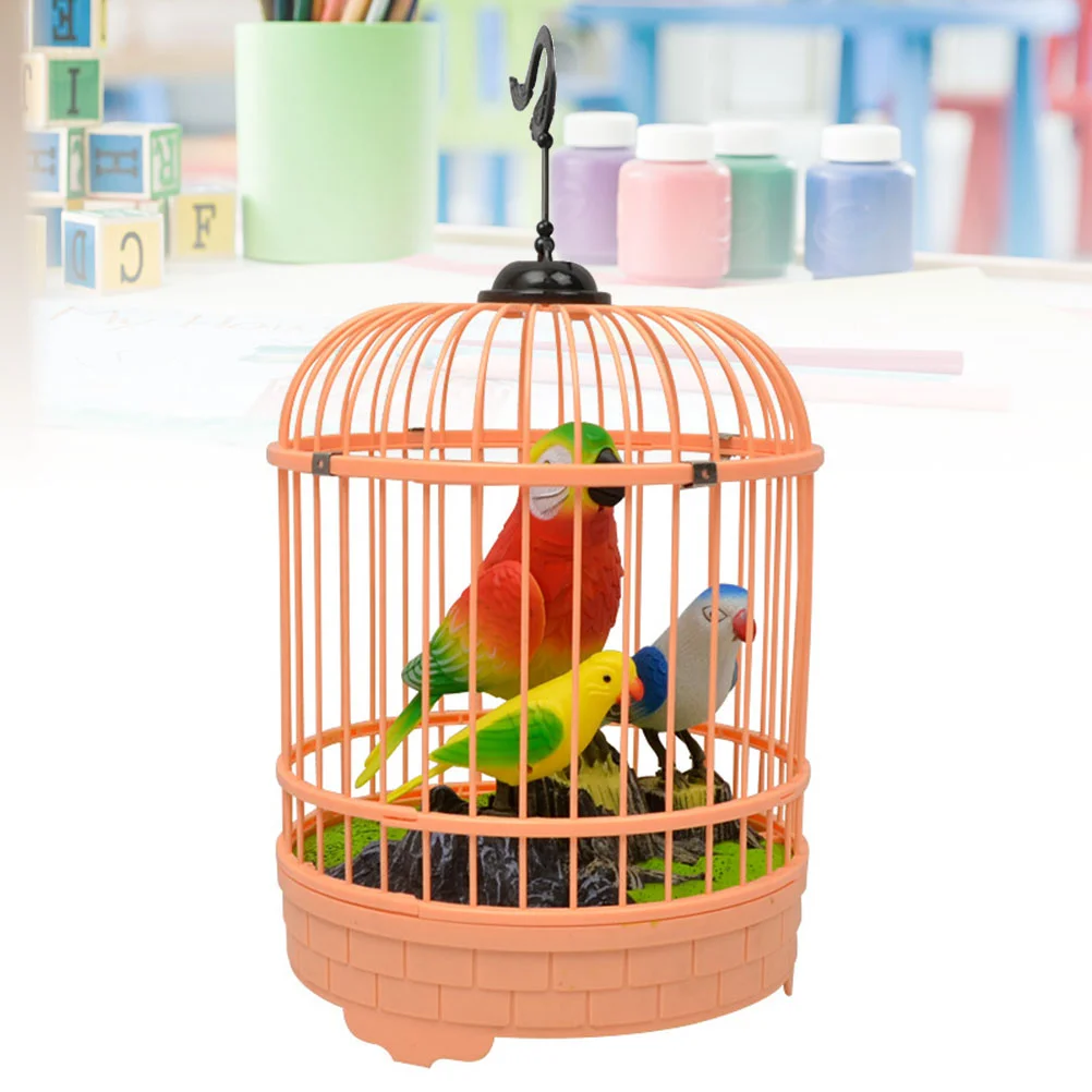 

Bird Toy Cage Parrot Chirping Singing Toys Asimulatedelectric Birdcage Cat Sound Electronic Record Kids Whistling Statue