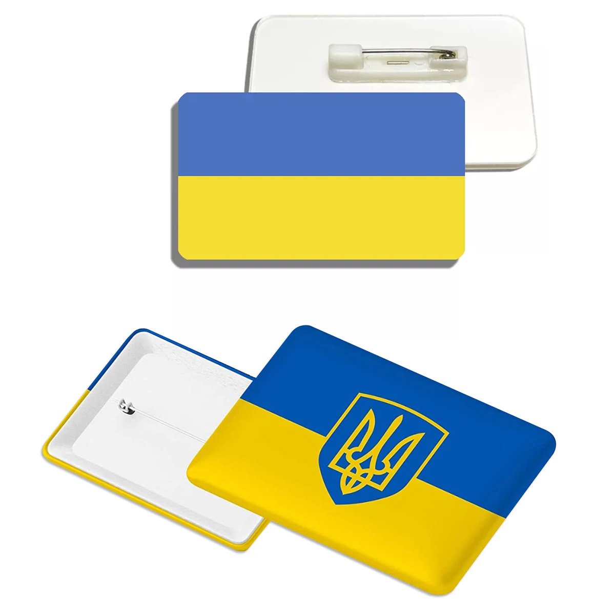 Металлический значок с украинским флагом брошь государственным булавка для