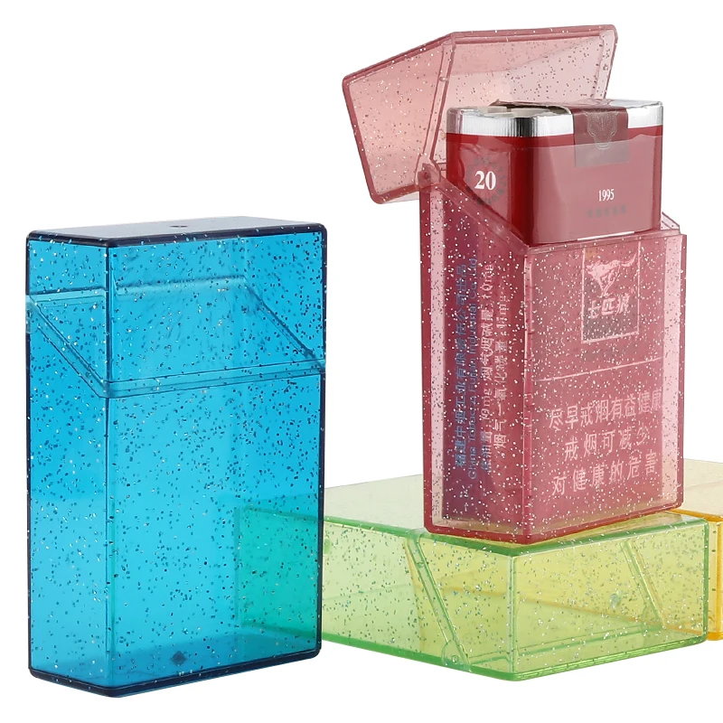 Дешевый футляр для сигарет карманный акриловый хранения аксессуары курения |