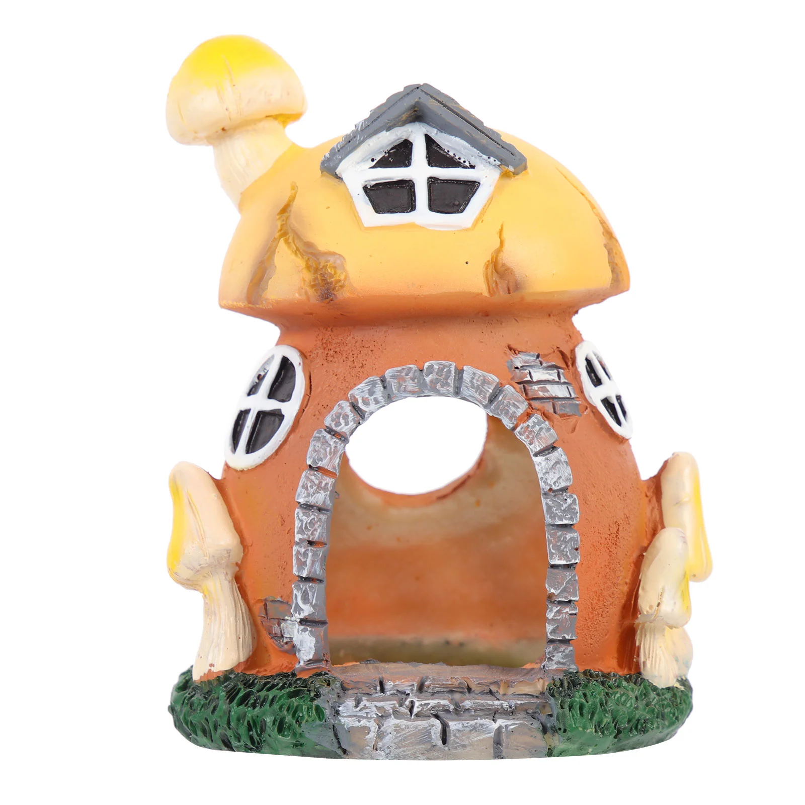 

Aquarium Fish House Mushroom Underwater Hideout Tank Decorations Large Decoration Adornment Decor Cave Hide Resin Decors Shrimp
