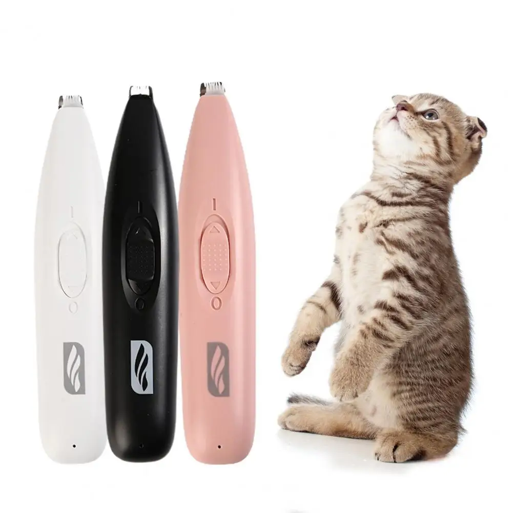 Safety Low Vibration Silent Portable Electrical Pet Cat Dog Hair Cutter Tool For Home Use