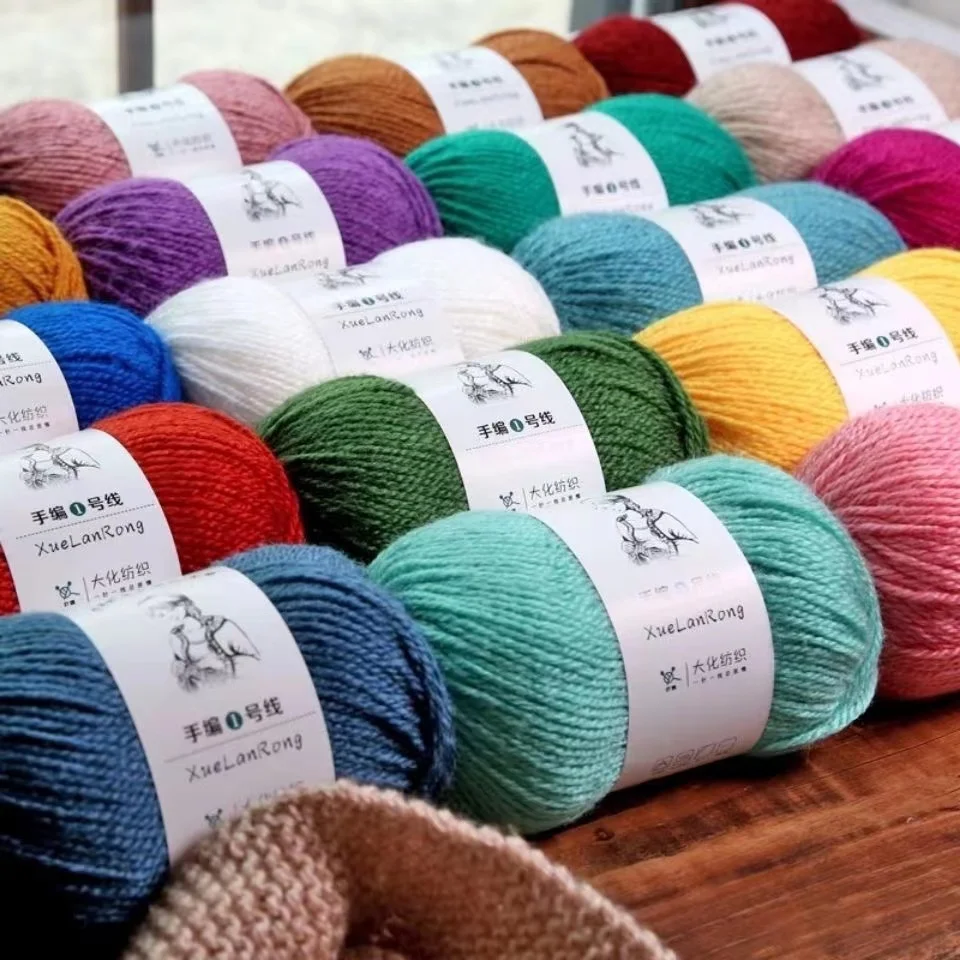 100г/Моток вязаной шерсти для вязания недорогой нитью из волны для ручного вязания.