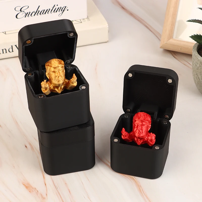 Креативный забавный президент средний палец в коробке пародия ручная розыгрыш