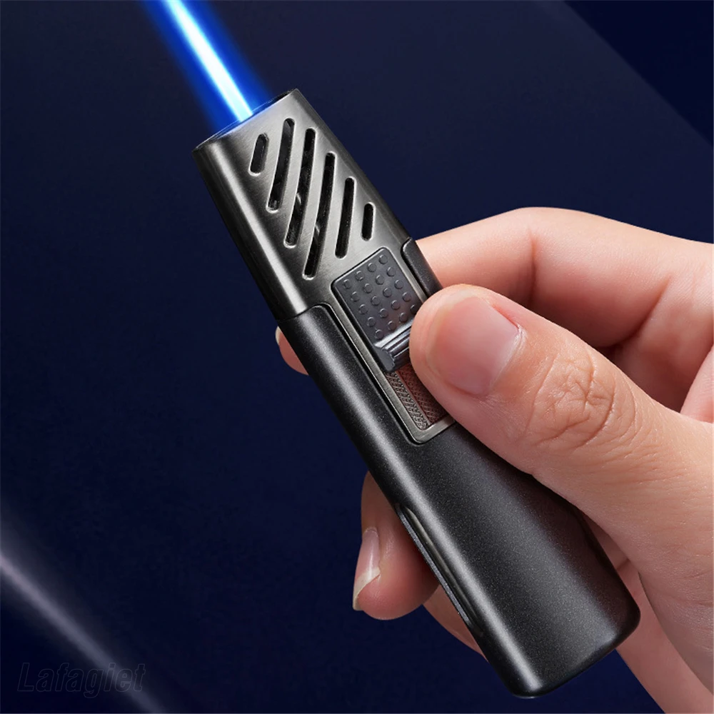 

Metal Inflatable Gas Cigar Lighter Portable Ignition Welding Gun Lighter Windproof Butane Jet Flame Lighter Kitchen BBQ Lighter