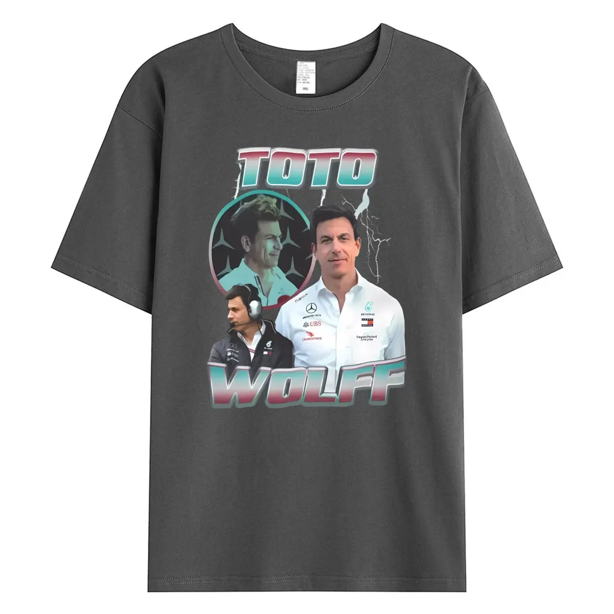 Винтажные ботинки Magliette Toto Wolff 80's Merch maglietta girocollo in cotone Hipster da donna uomo