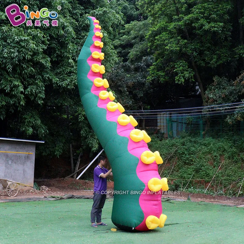 

Hot Sale 3-5 Meters High Inflatable Green Octopus Tentacle With Two Sucker For Decoration