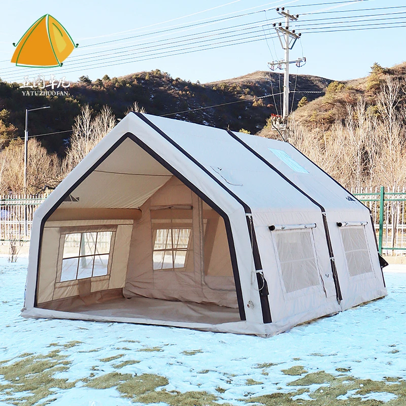 Надувная палатка водонепроницаемая УФ-защита для отдыха на открытом воздухе и