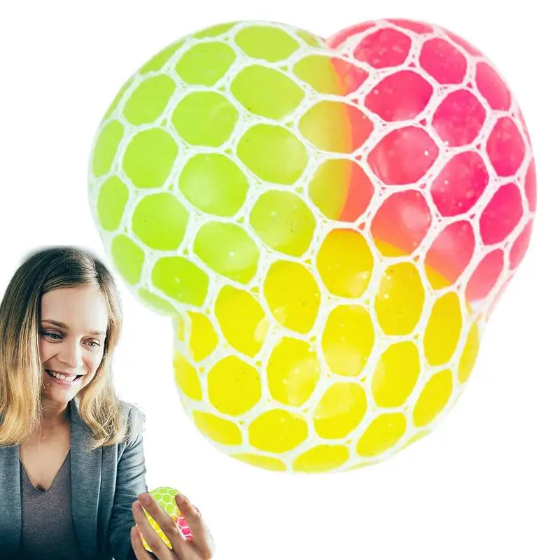 

Squeeze Grape Balls Three Colors Kids Squeeze Toys Grape Balls Soft TPR Kids Toys Decorative For Friends Colleague
