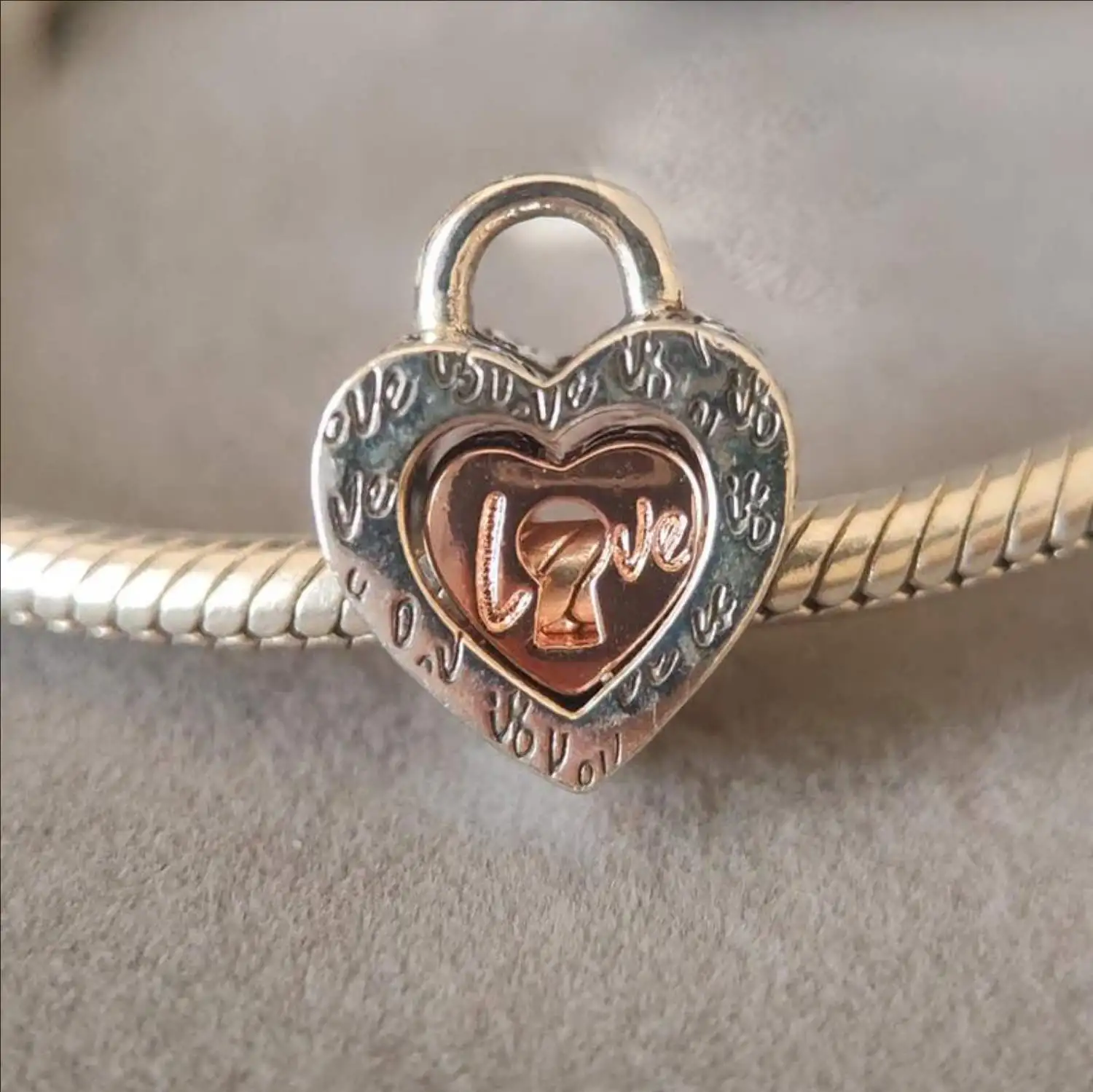 Фото Подвеска с замком в форме сердца OVE подходит для браслета Pandora/подарок для нее/подвеска-ожерелье/подвеска ручной работы, подарок из серебра 925, очаровательные ювелирные изделия №3