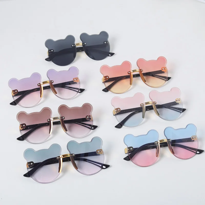 

CICIXI Anti-glare Kids Sunglasses Cartoon Bear Shape Children Glasses Trendy Girls Boys Sunglasses Eyeglasses Shades Driver