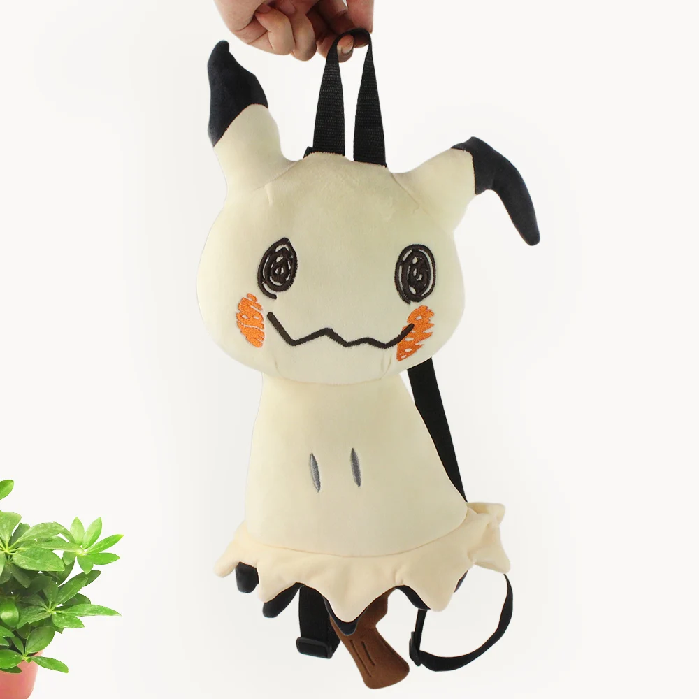 

40cm Pokemon Pikachu Mimikyu Plush Doll Anime Backpack Child Student School Bag Children High Capacity School Bag Christmas Toy