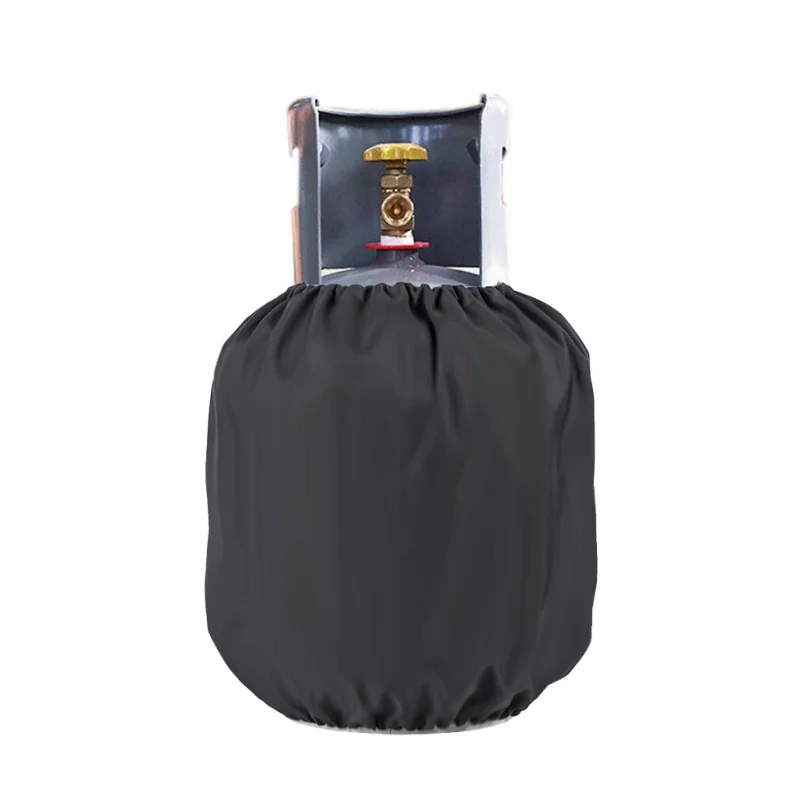 Hot Sell Outdoor Grill Gas Bottle Dust Cover Storage Bag 20lb Black 35 X42cm Propane Container Cover