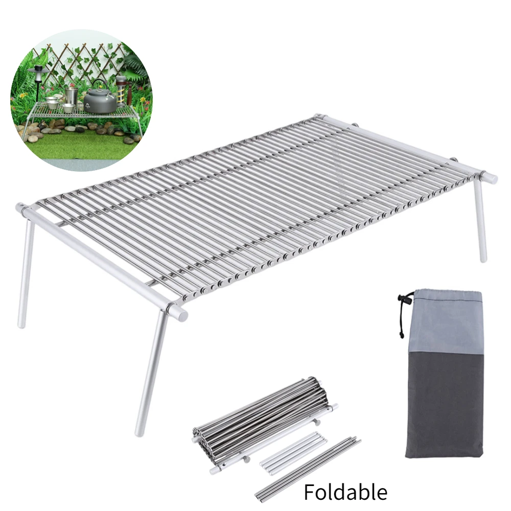 

Стол складной из алюминиевого сплава, портативный ультралегкий столик для кемпинга, походов, скалолазания, рыбалки, пикника, стойка для бар...