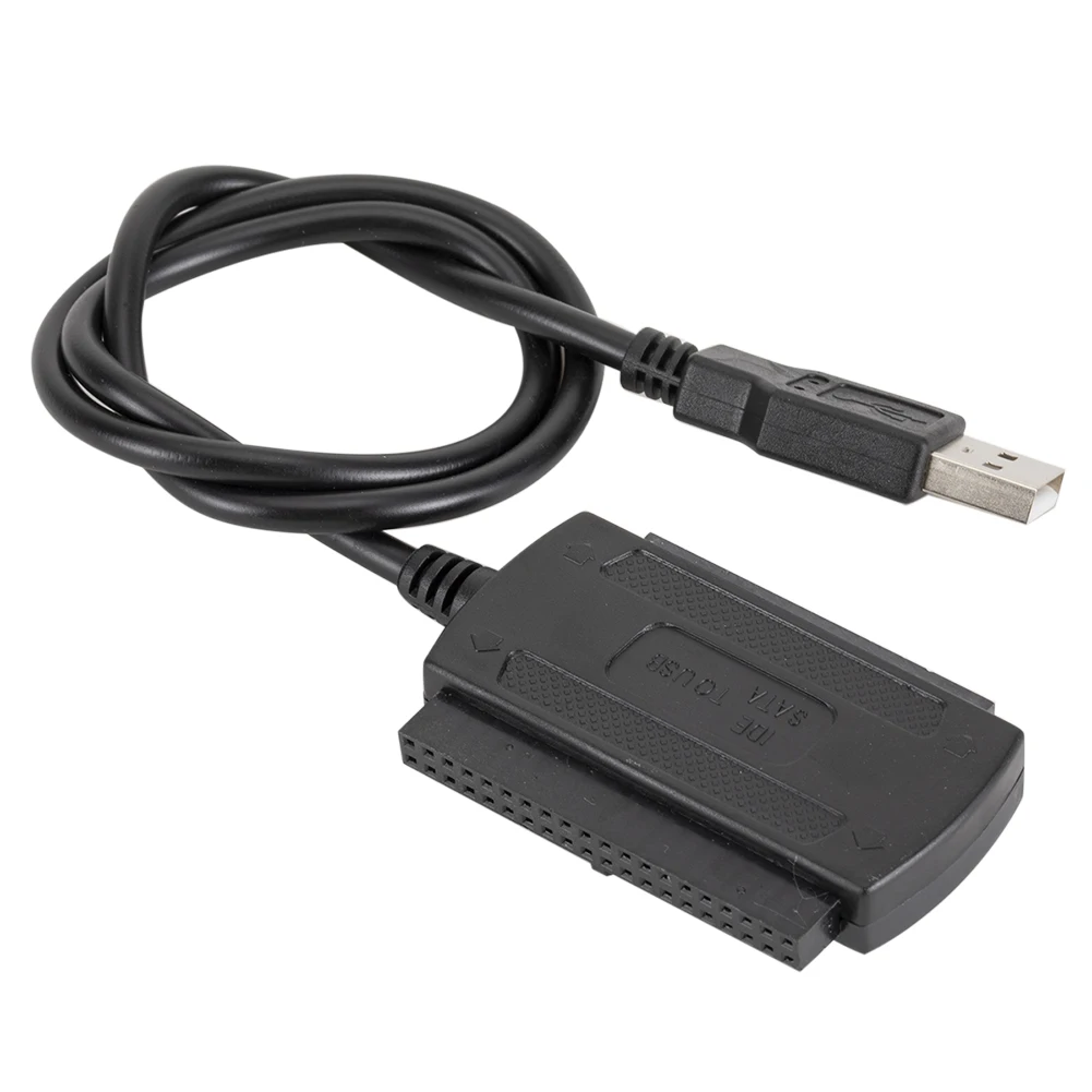 Адаптер-конвертер USB 2 0 в SATA PATA IDE для SSD 5 дюйма с внешним адаптером питания