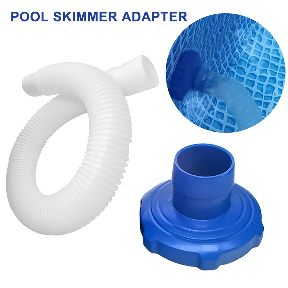 

Replacement Pool Adapter for Intex Deluxe Surface Skimmer Wall Mount Adaptor with Hose Above Ground Swimming Pool Washer Cleaner