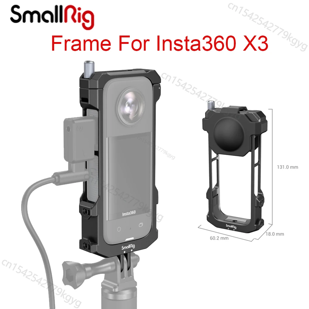 

Защитная рамка SmallRig для Insta360 X3, аксессуар для спортивной панорамной экшн-камеры, с резьбовыми отверстиями 1/4-20, 4088B