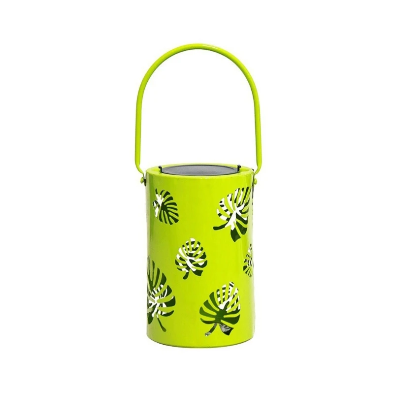 

Wrought Iron Leaf Solar Lantern Hanging Lamp Restaurant Dining Room Wedding