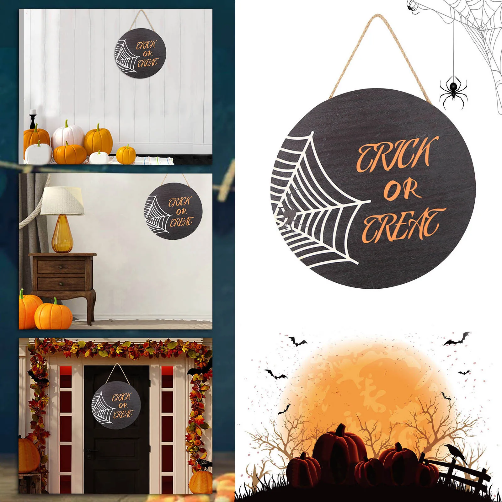 

Potty Signs for Bathroom Halloween Decoration Pendant Wooden Sign Party Decoration Props Wooden Listing