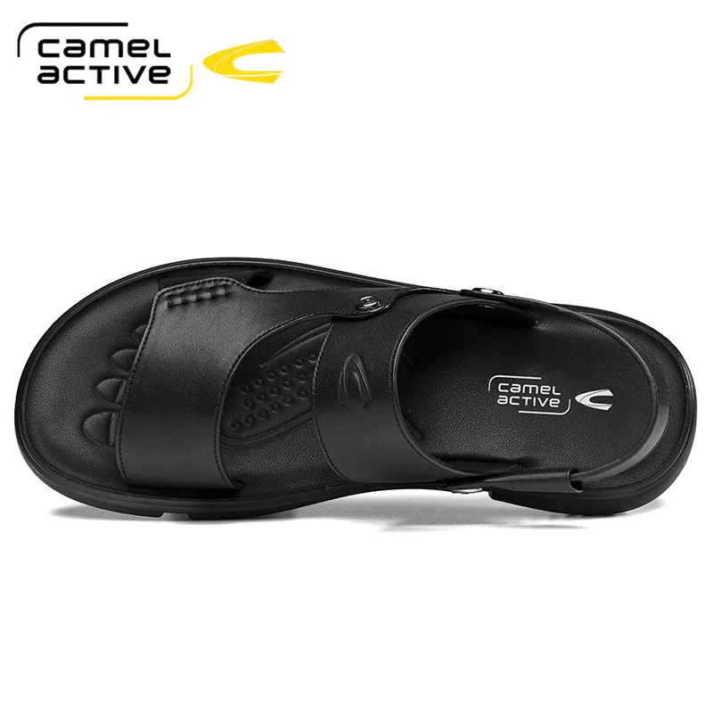 Мужские сандалии на плоской подошве Camel Active коричневые повседневные пляжные из