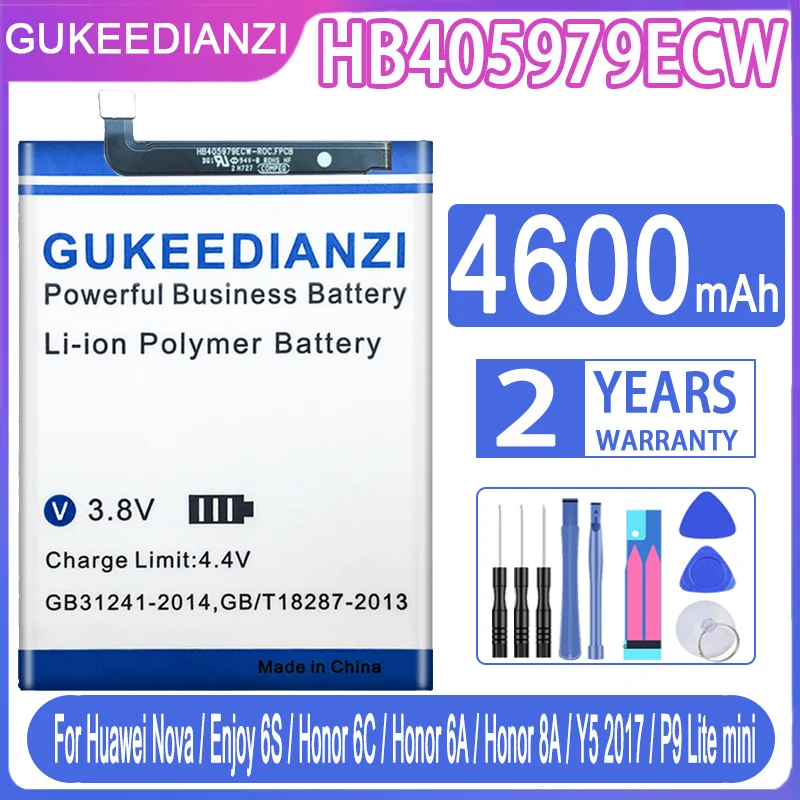 Аккумулятор GUKEEDIANZI HB405979ECW для Huawei Nova CAZ-AL10 CAZ-TL00 Enjoy 8e Lite CAZ-TL10 6S DRA-AL00 Y6 Pro Y6Pro
